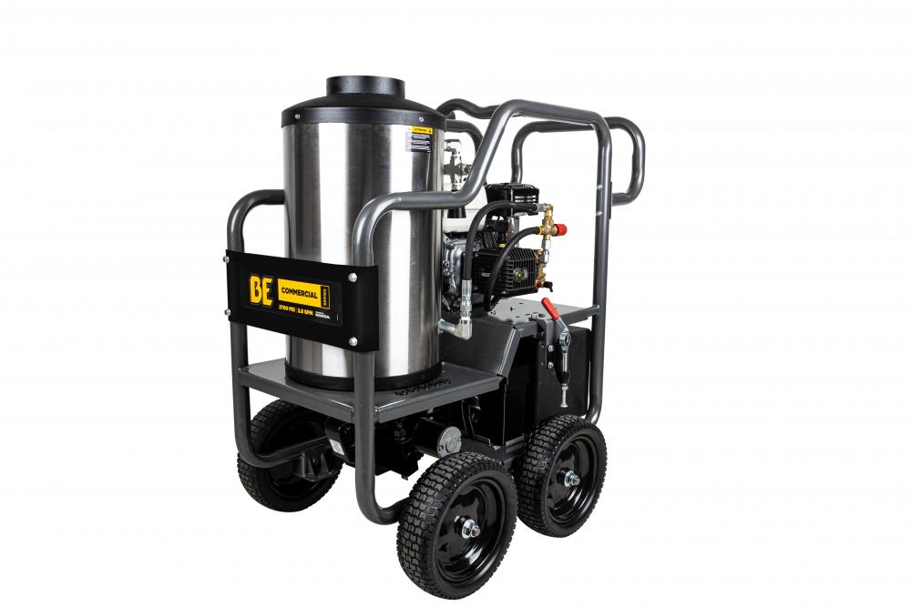 2,700 PSI - 2.8 GPM HOT WATER PRESSURE WASHER WITH HONDA GX200 ENGINE AND GENERAL TRIPLEX PUMP