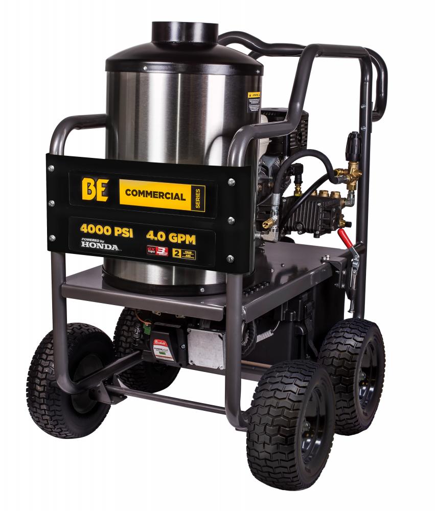 4,000 PSI - 4.0 GPM HOT WATER PRESSURE WASHER WITH HONDA GX390 ENGINE AND GENERAL TRIPLEX PUMP