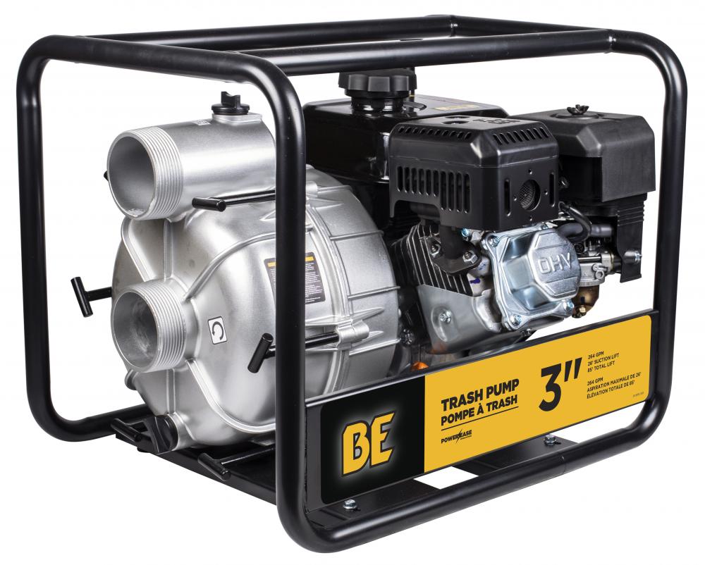 3&#34; SEMI-TRASH TRANSFER PUMP WITH POWEREASE 225CC ENGINE