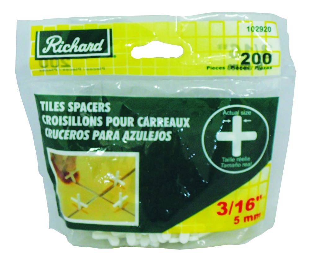 3/16&#34; FLOOR TILE SPACER (PACK
