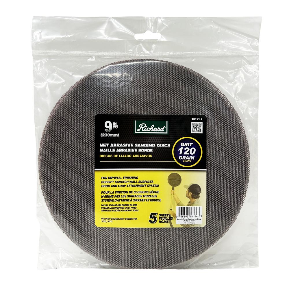 9IN ROUND SAND NET 120, 5PK