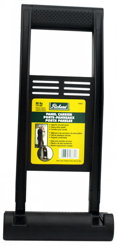 Heavy-duty plastic drywall panel carrier