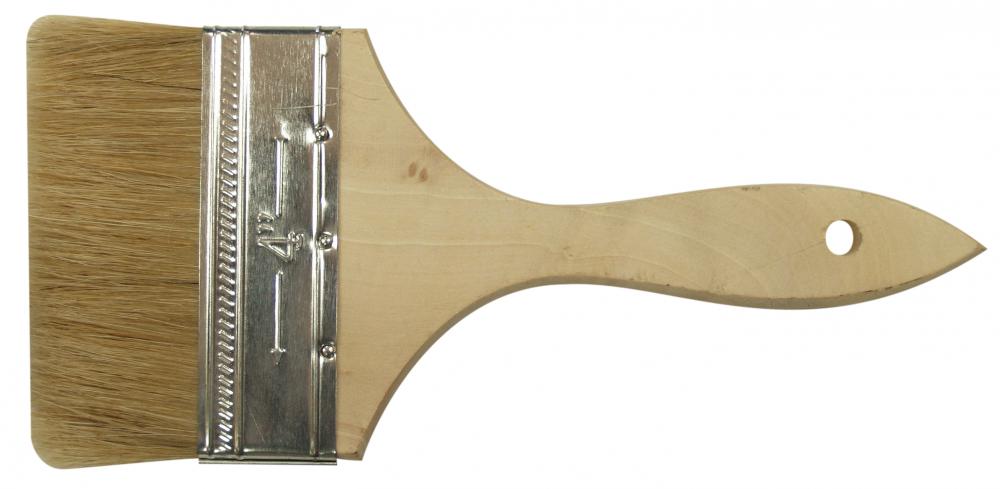 4&#34; CHIP BRUSH WITH WOOD HANDLE