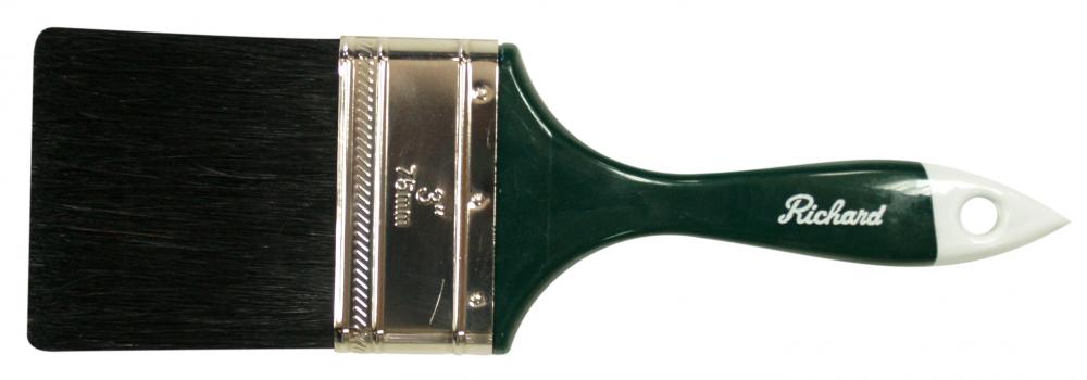 3&#34; PAINT BRUSH, BLACK BRISTLE,