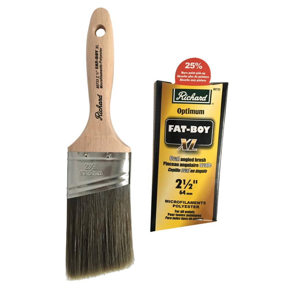2 1/2&#34; OVAL ANGLED PAINT BRUSH