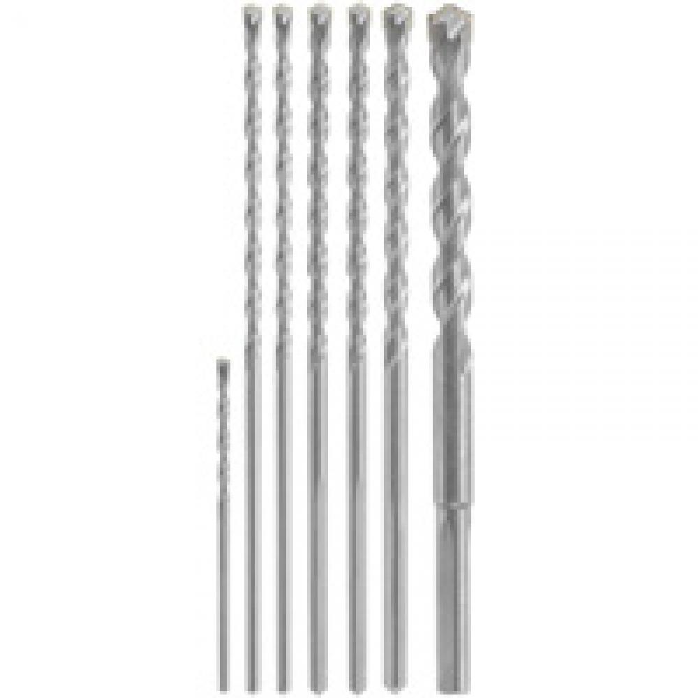 7 pc. Round Hammer Drill Bit Set