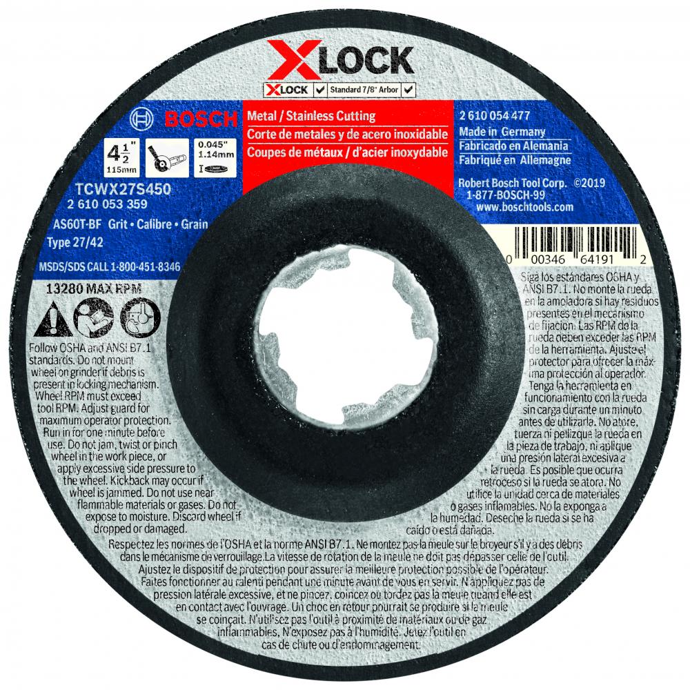 4-1/2 In. X-LOCK Abrasive Wheel