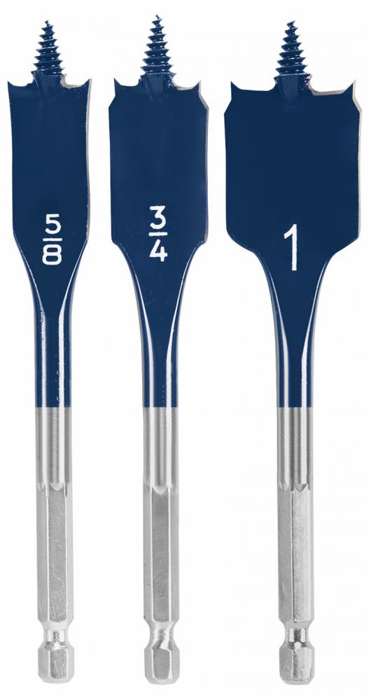 3 pc. Stubby Length Spade Bit Set