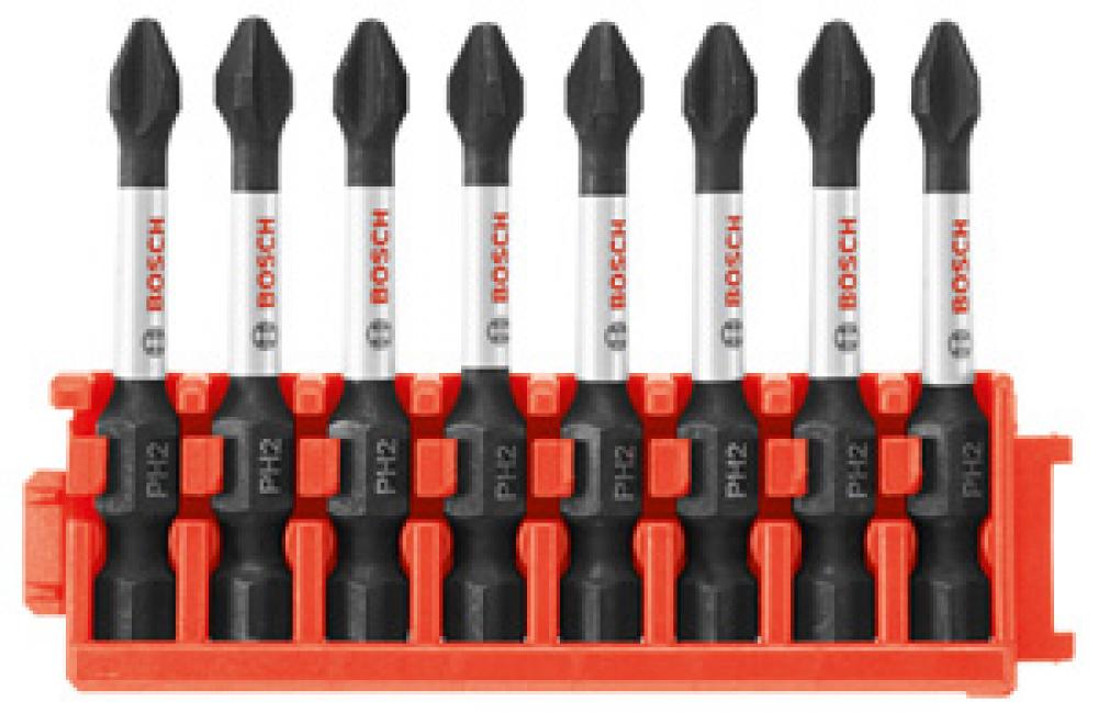8 pc. PhillipsÂŽ #2 Power Bit Cli