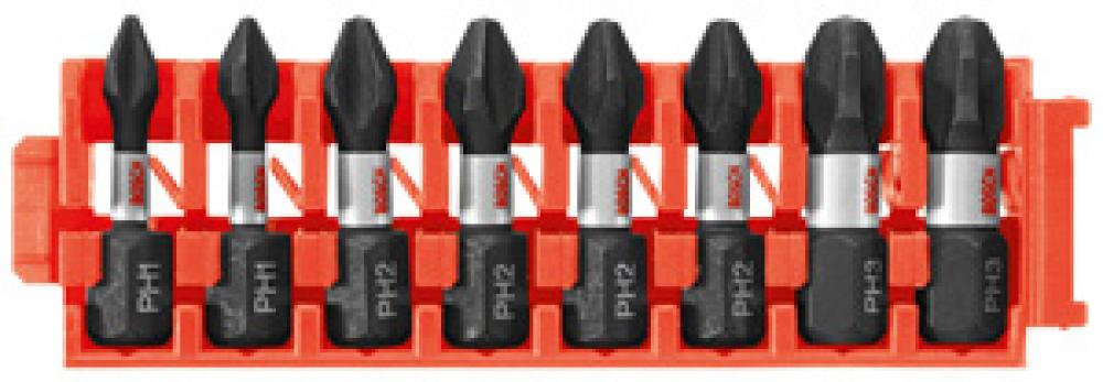 8 pc. PhillipsÂŽ 1 In. Bit Cli
