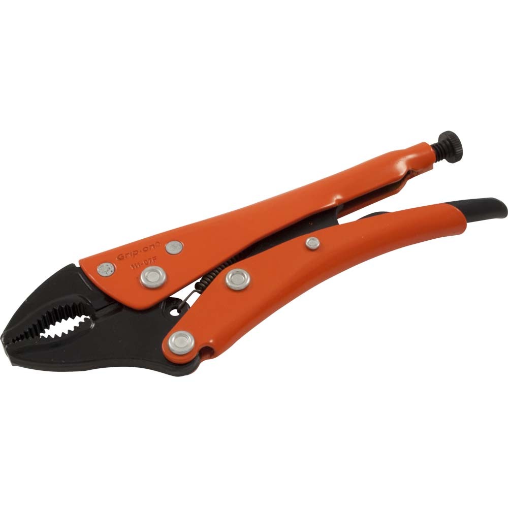 5&#34; Locking Pliers, 1-1/8&#34; Jaw Opening, Curved Jaws