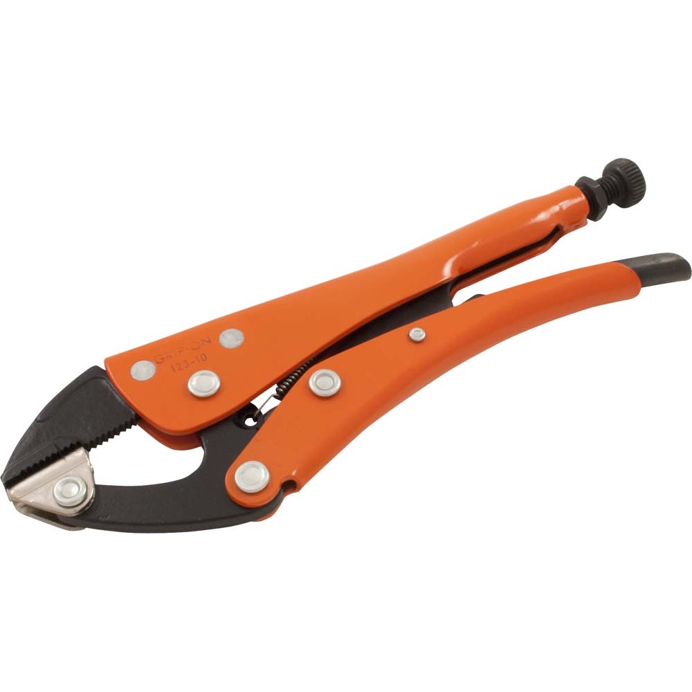 10&#34; Locking Pliers, 1-11/16&#34; Jaw Opening, Parallel Jaws