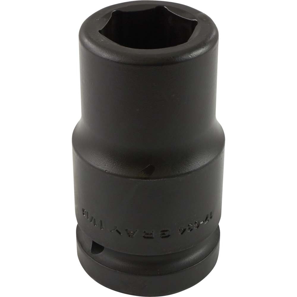 1-1/16&#34; X 1&#34; Drive, 6 Point Deep Length, Impact Socket