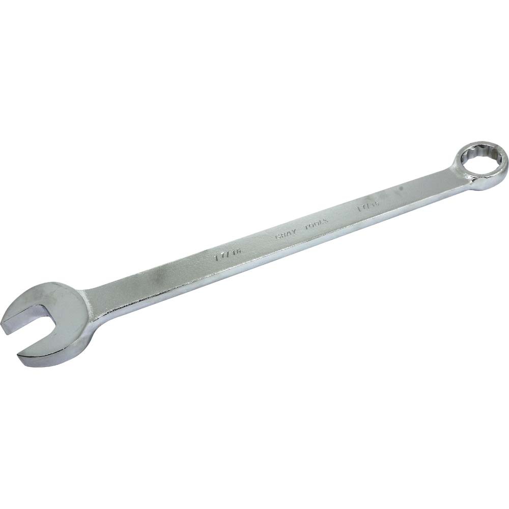 Combination Wrench 1-7/16&#34;, 12 Point, Satin Chrome Finish
