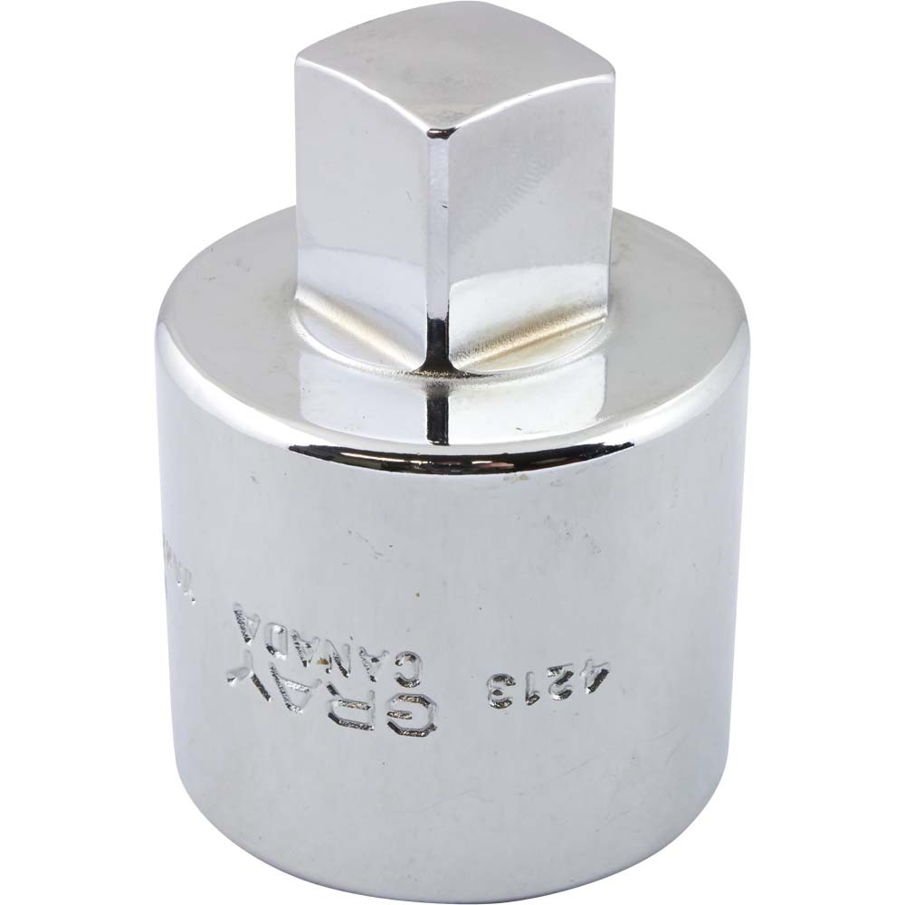 Chrome Adapter, 1&#34; Female X 3/4&#34; Male