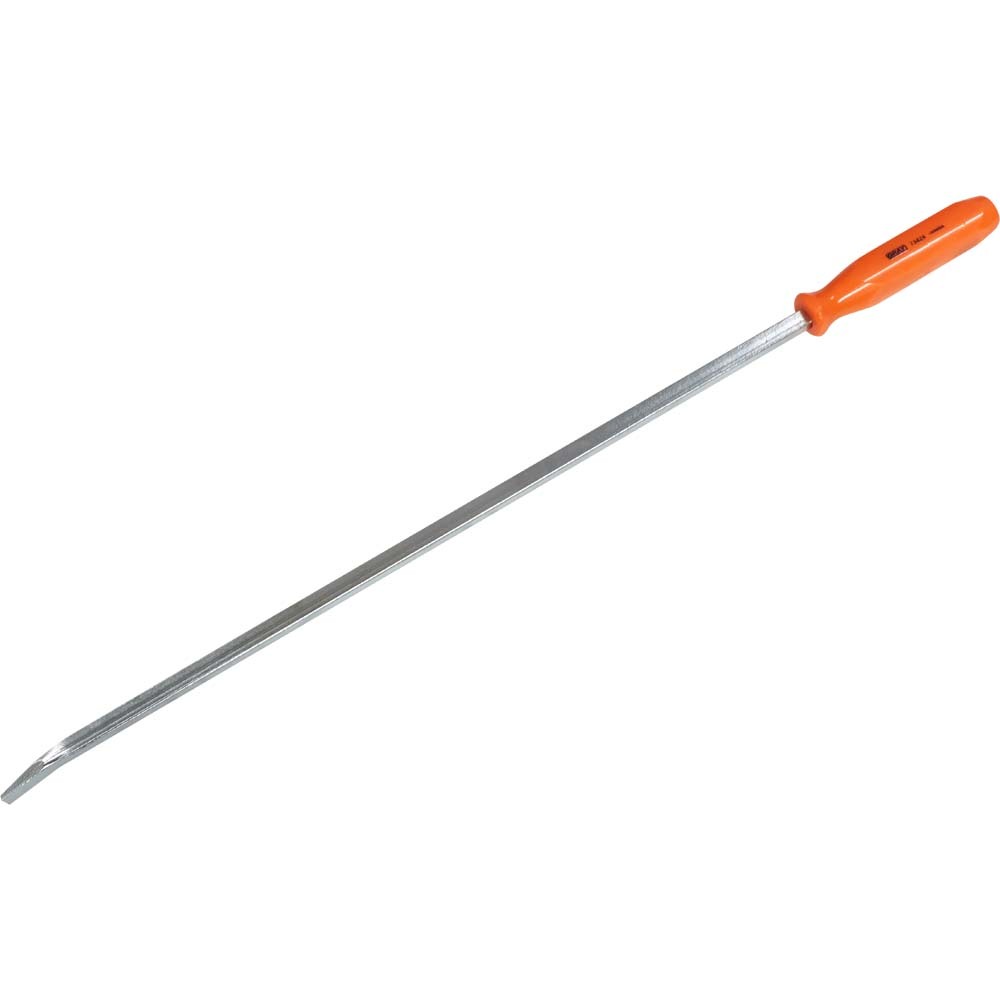 24&#34; Screwdriver Handle Pry Bar, Curved Nickel Plated Blade