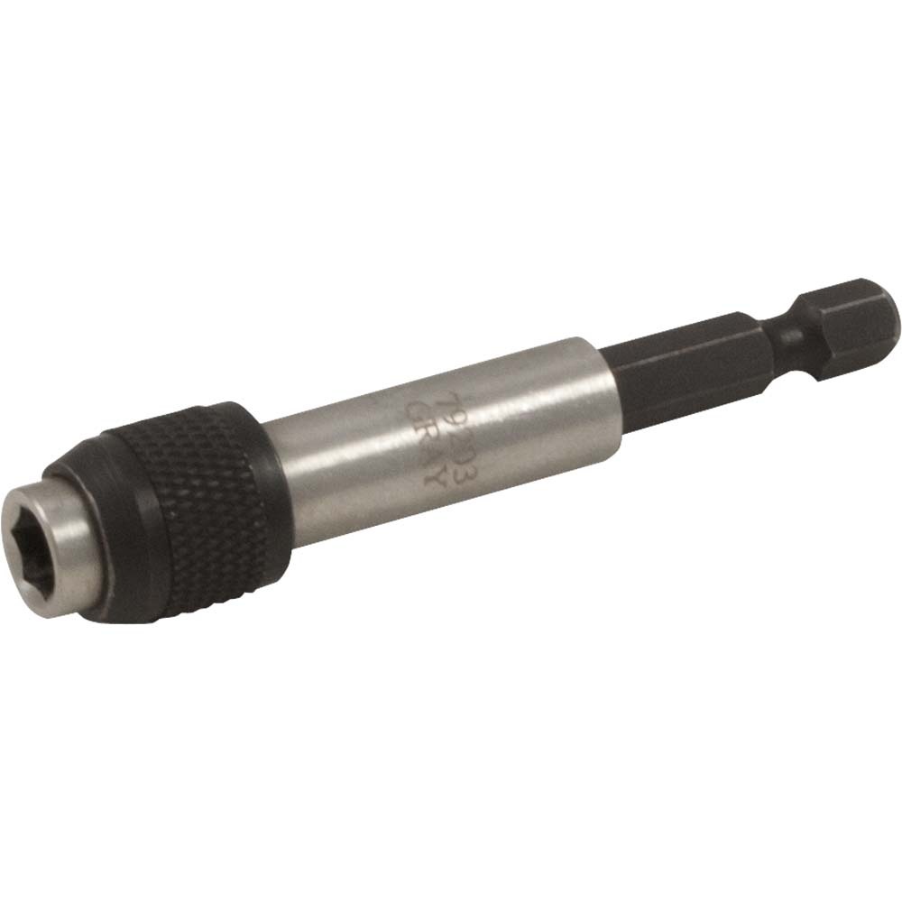 1/4&#34; Shank Magnetic Bit Holder, 3&#34; Long With Quick Release
