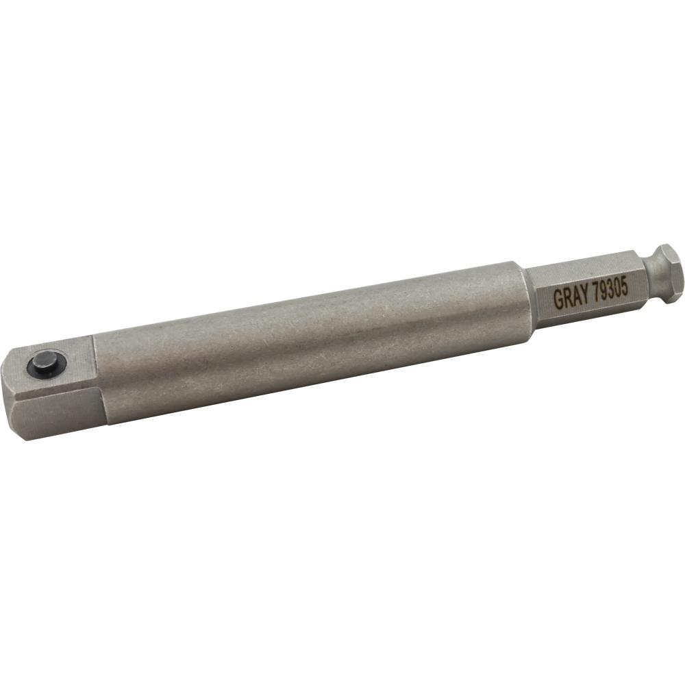 1/2&#34; Drive Male Square End, 7/16&#34; Male Hex Extension, 5&#34; Long
