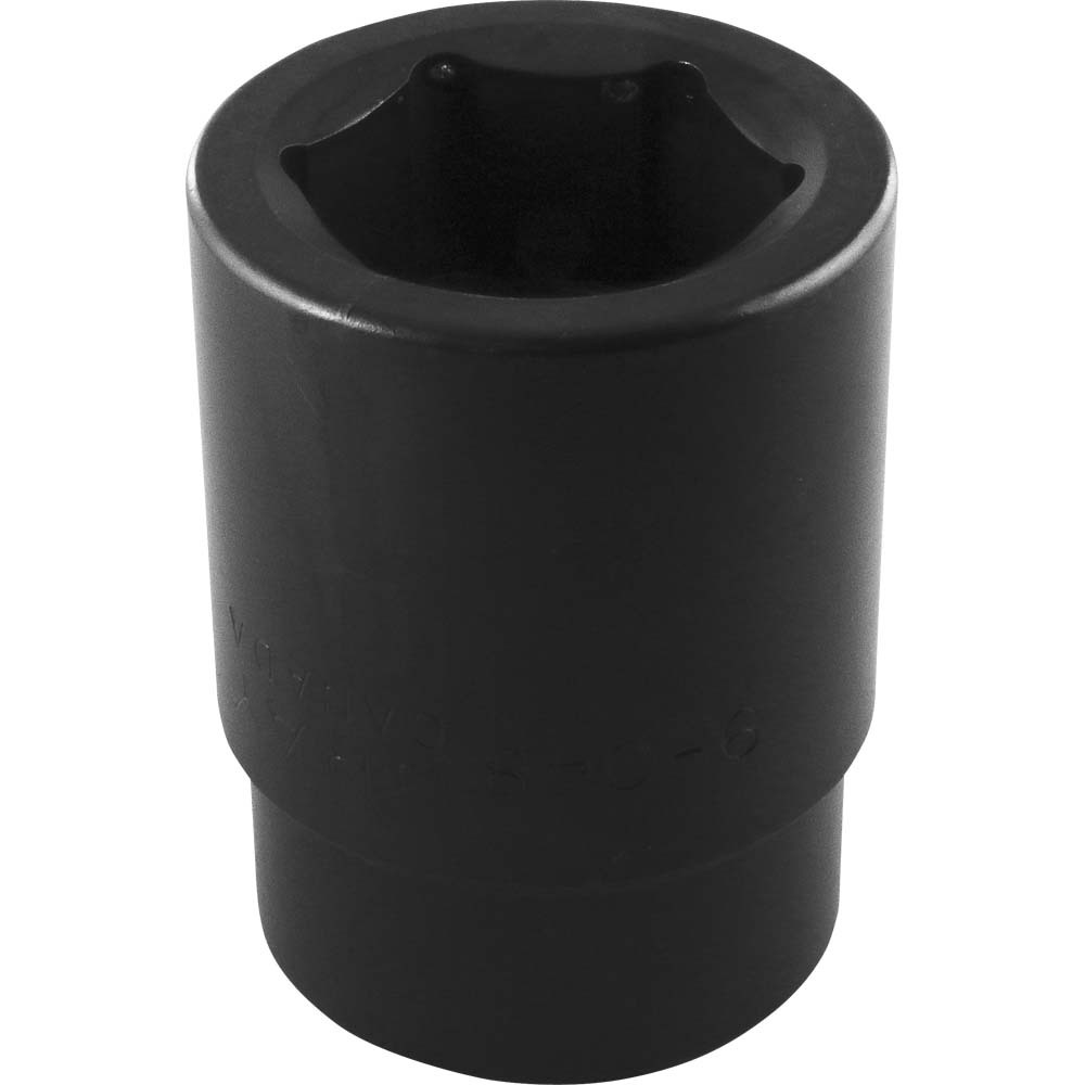 1-1/2&#34; X #5 Spline Drive, 6 Point Standard Length, Impact Socket