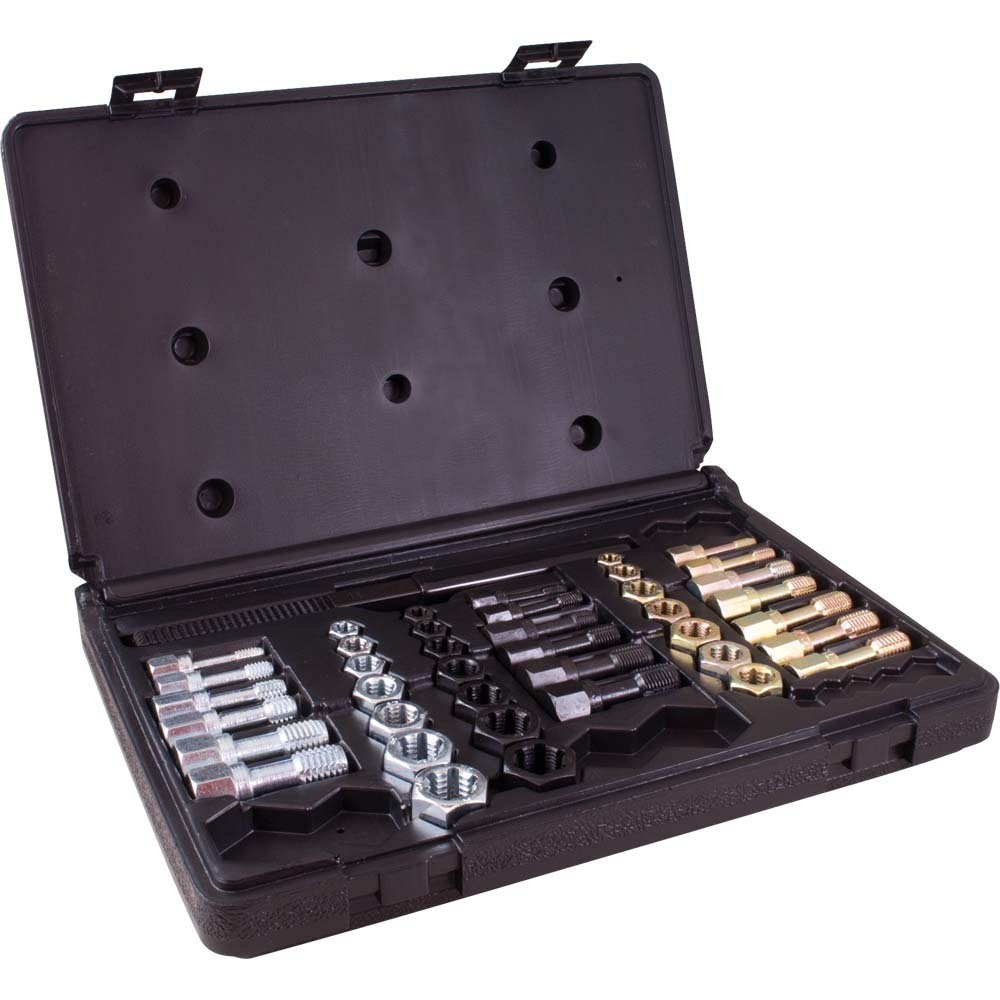 42 Piece Rethreading Kit, 19 Taps, 21 Dies & 2 Thread Files