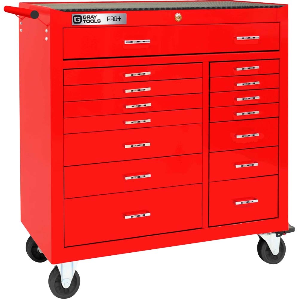 PRO+ Series 42&#34; Roller Cabinet With 15 Drawers
