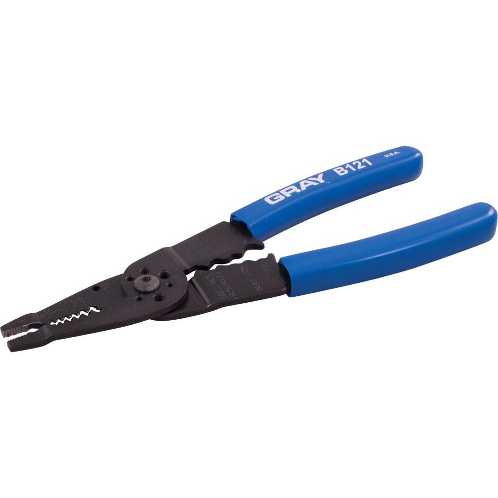 Electrical/electronic 5 In 1 Plier, 9-1/2&#34; Long, Stripper, Crimper & Bolt Cutter