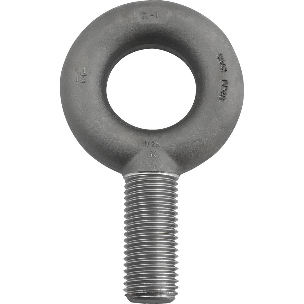 1-1/2-6 Plain Pattern Eye Bolt, 3-1/2&#34; Shank