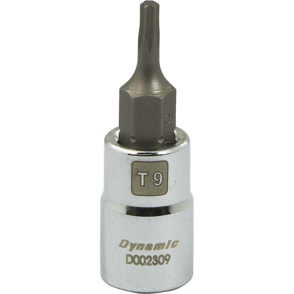 1/4&#34; Drive Torx® Head Socket, Standard Length Chrome Finish, Torx® Bit T9
