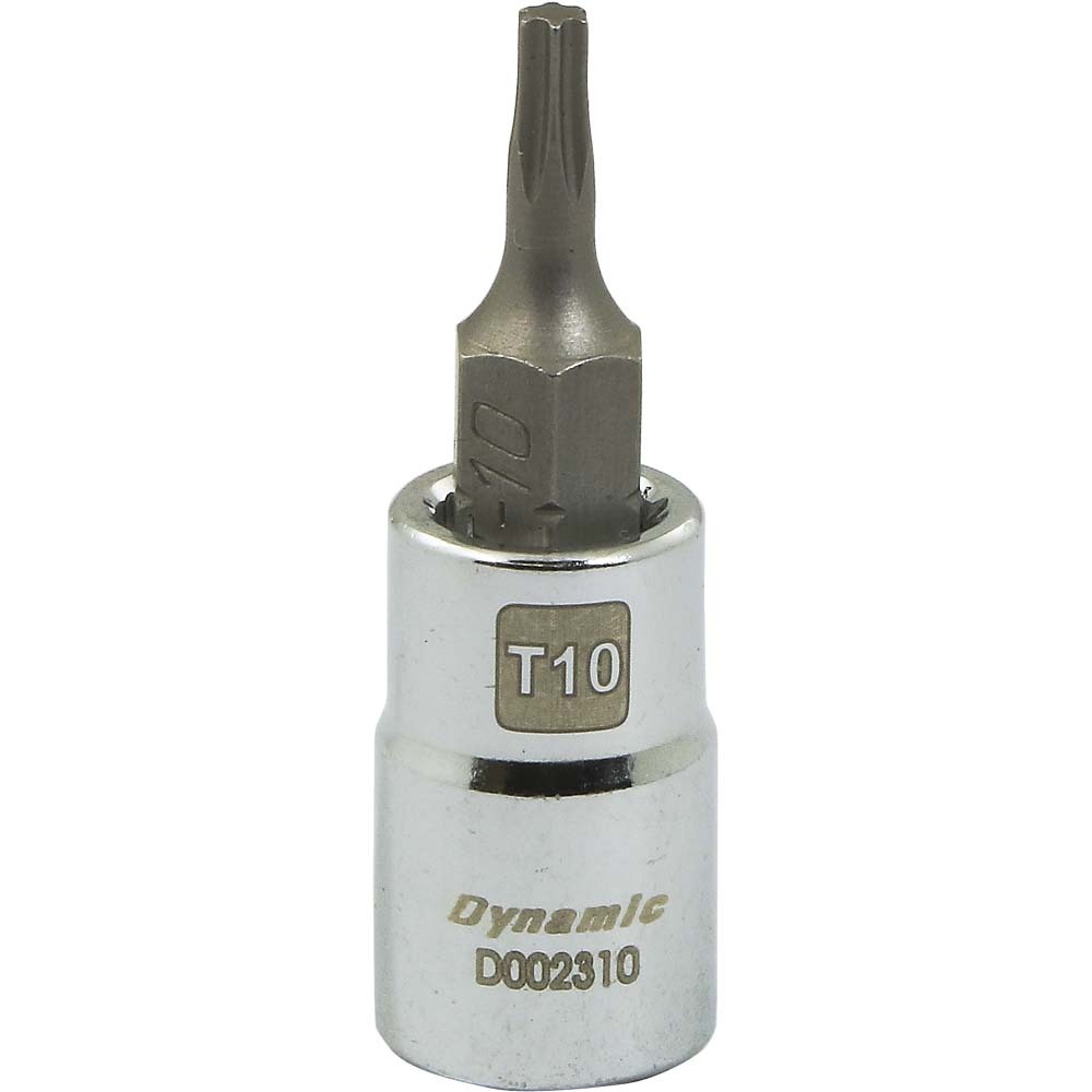1/4&#34; Drive Torx® Head Socket, Standard Length Chrome Finish, Torx® Bit T10