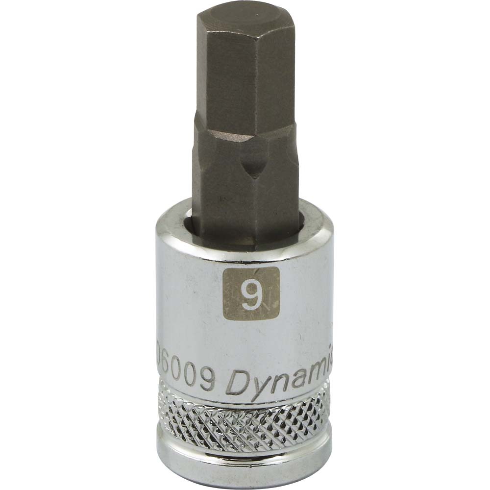 3/8&#34; Drive Metric Hex Head, 9mm Bit Standard Length, Chrome Finish Socket