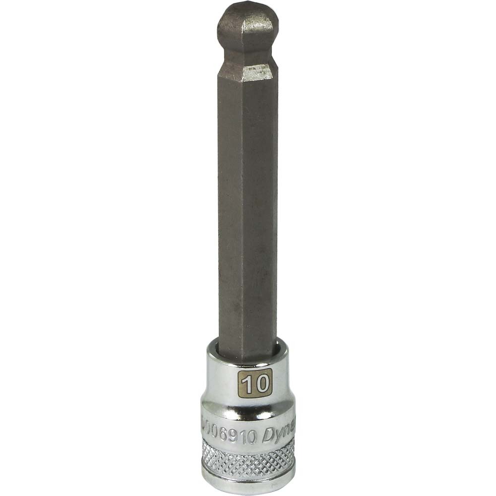 3/8&#34; Drive Metric Hex Head, 10mm Long Ball Nose, Chrome Finish Socket