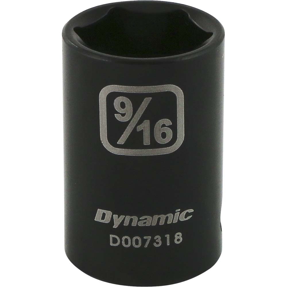 3/8&#34; Drive 6 Point SAE, 9/16&#34; Standard Length, Impact Socket