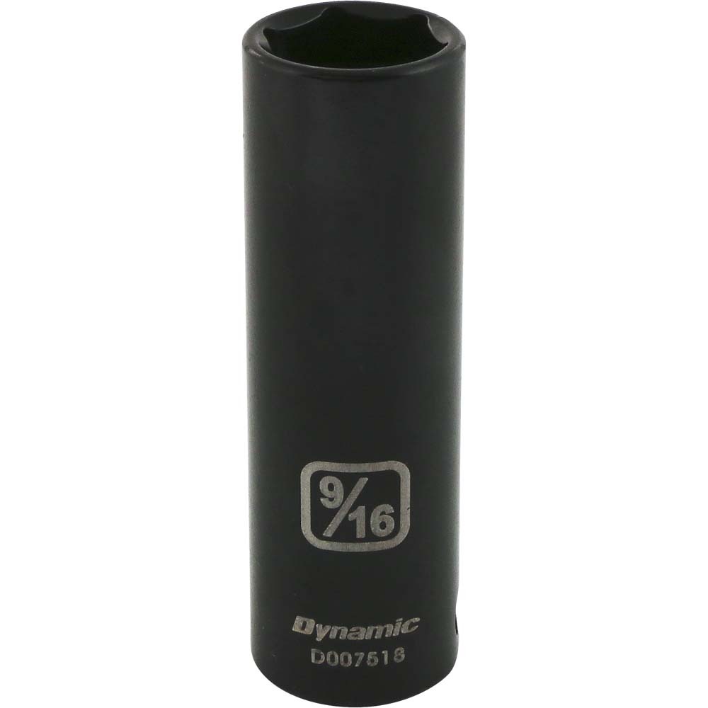 3/8&#34; Drive 6 Point SAE, 9/16&#34; Deep Length, Impact Socket