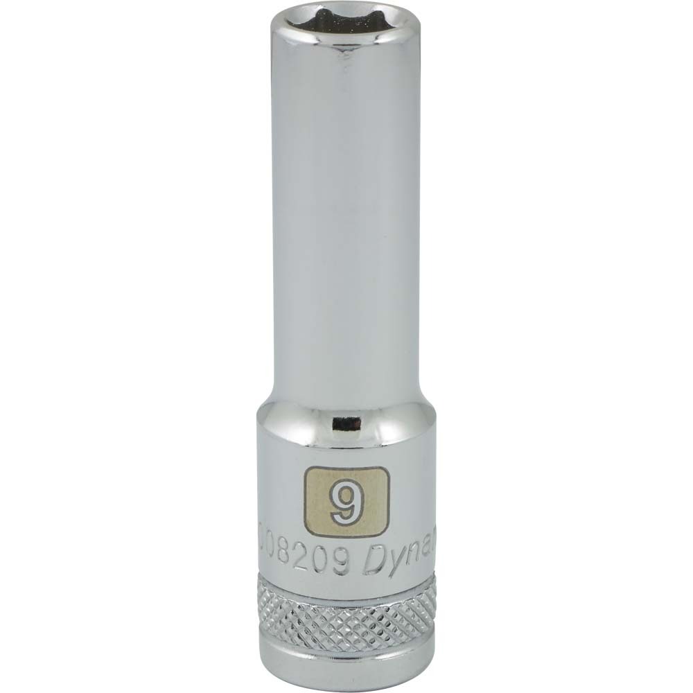 3/8&#34; Drive 6 Point Metric, 9mm Deep Length, Chrome Finish Socket