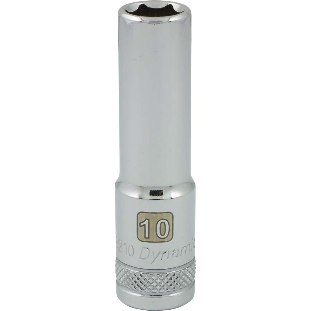 3/8&#34; Drive 6 Point Metric, 10mm Deep Length, Chrome Finish Socket