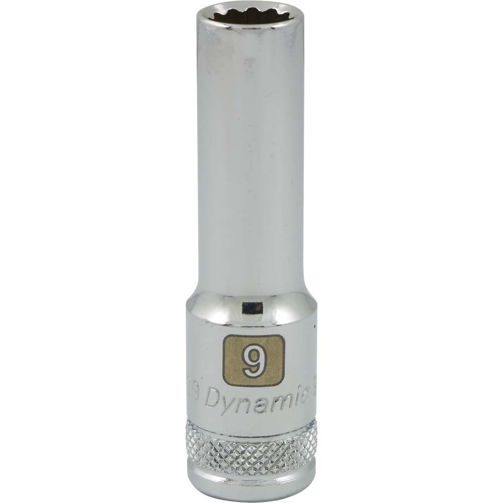 3/8&#34; Drive 12 Point Metric, 9mm Deep Length, Chrome Finish Socket