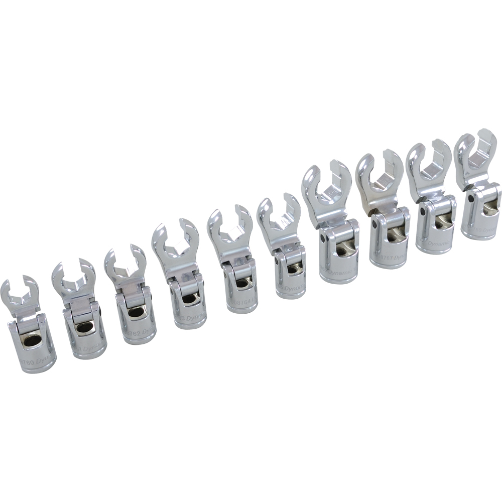 3/8&#34; Drive 10 Piece Metric, Flare Nut Socket Set, 10mm -19mm