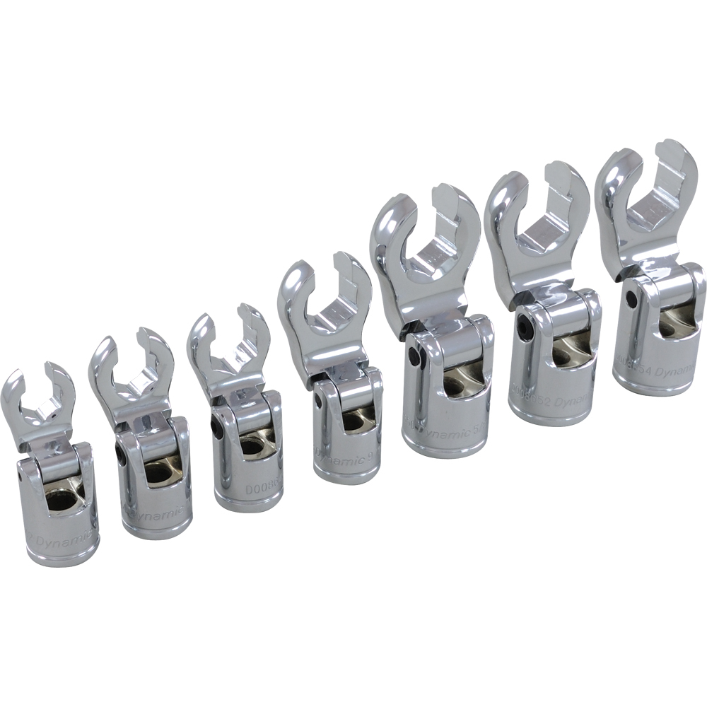 3/8&#34; Drive 7 Piece SAE, Flare Nut Socket Set, 3/8&#34; - 3/4&#34;