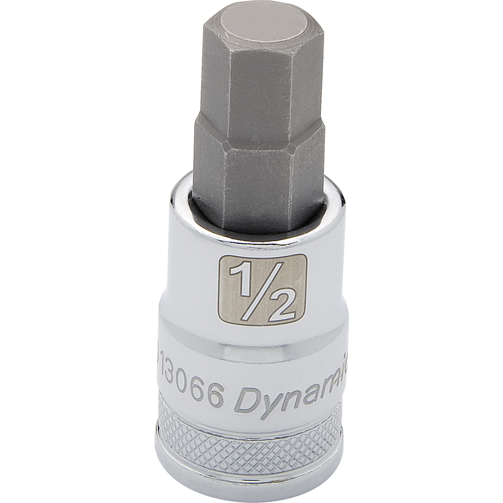 1/2&#34; Drive SAE Hex Head, 1/2&#34; Bit Standard Length, Chrome Finish Socket