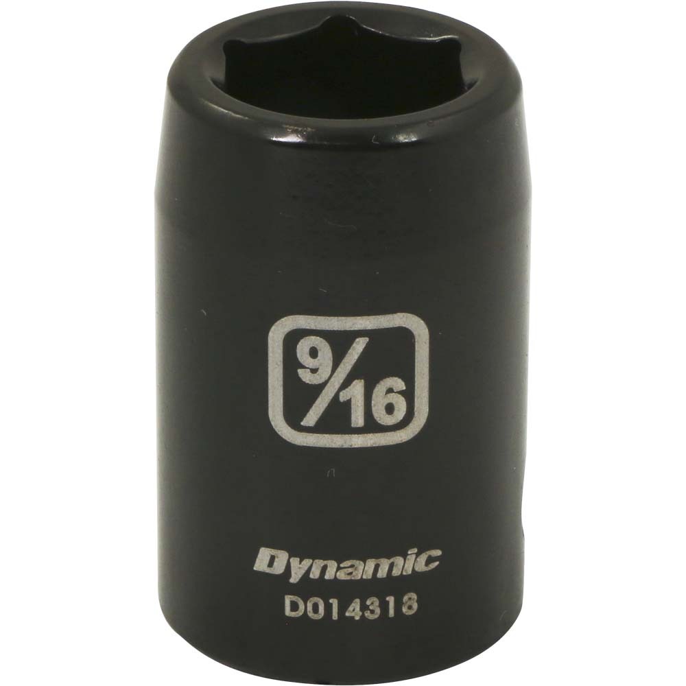 1/2&#34; Drive 6 Point SAE, 9/16&#34; Standard Length, Impact Socket