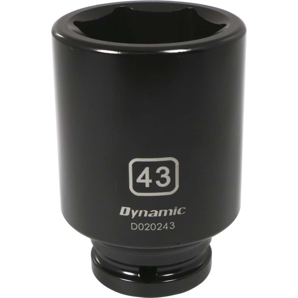 3/4&#34; Drive 6 Point Metric, 43mm Deep Length, Impact Socket