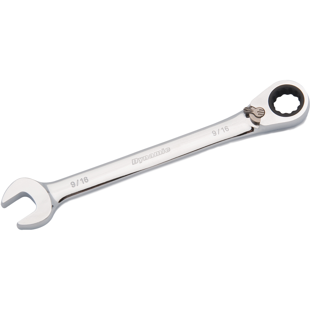 9/16&#34; Reversible Combination Ratcheting Wrench