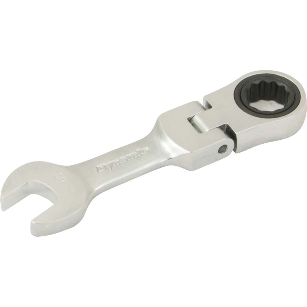 1/2&#34; Stubby Flex Head Ratcheting Wrench