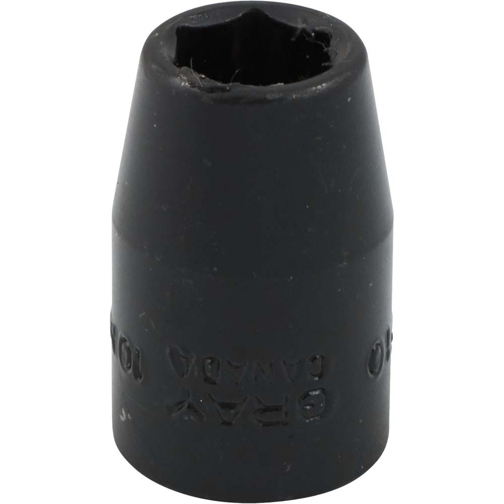 10mm X 3/8&#34; Drive, 6 Point Regular Length, Impact Socket