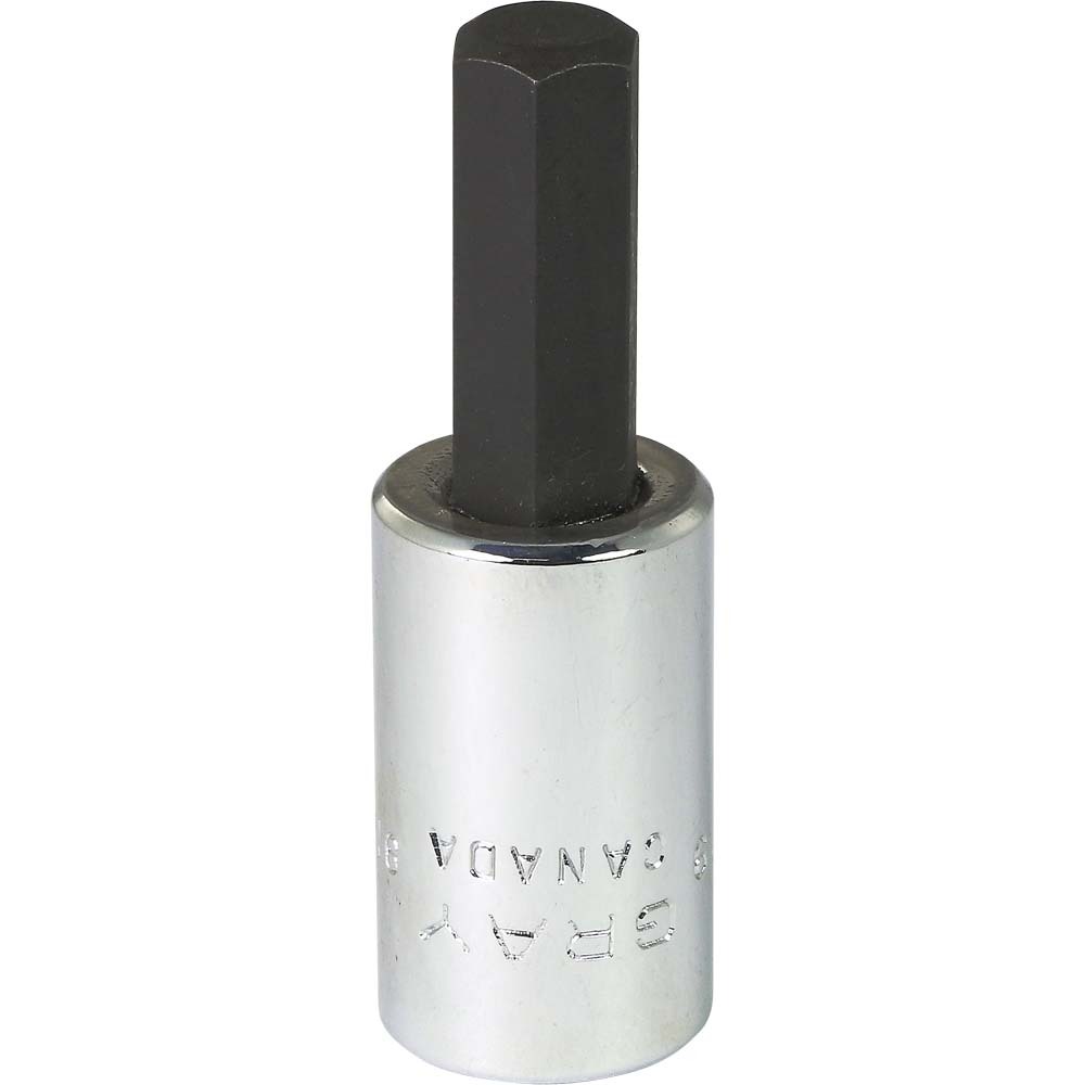 9mm X 3/8&#34; Drive, Standard Length Hex Head, Chrome Finish Socket