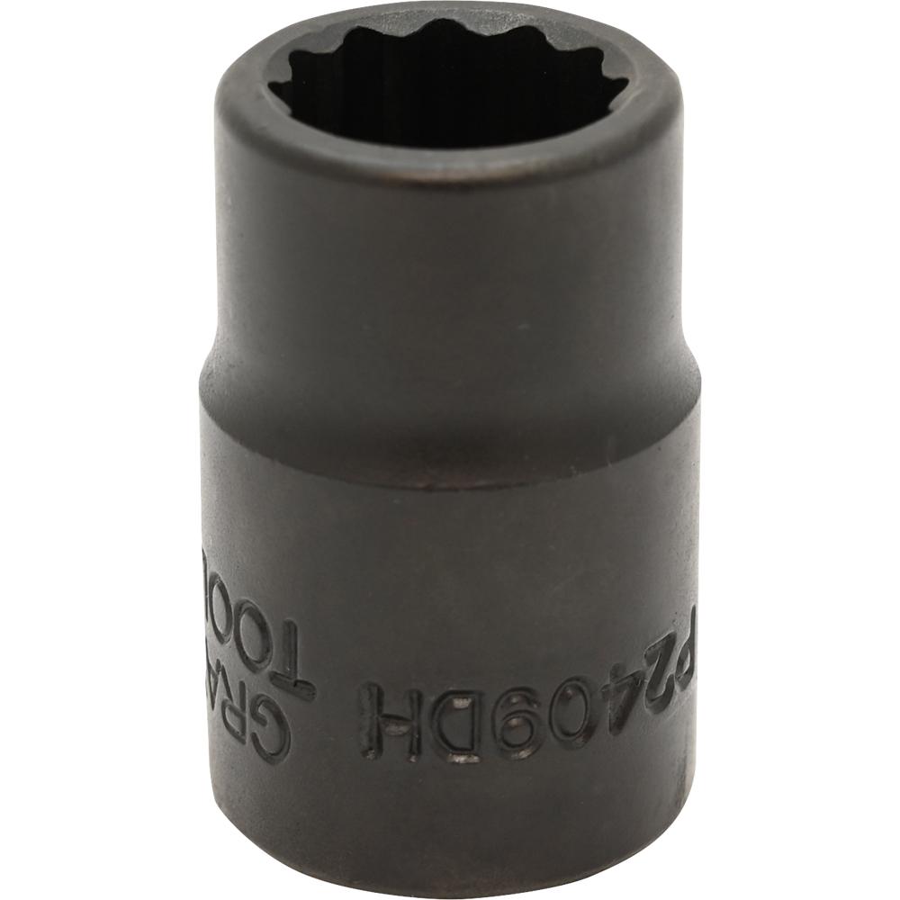 9/16&#34; X 1/2&#34; Drive, 12 Point Regular Length, Impact Socket