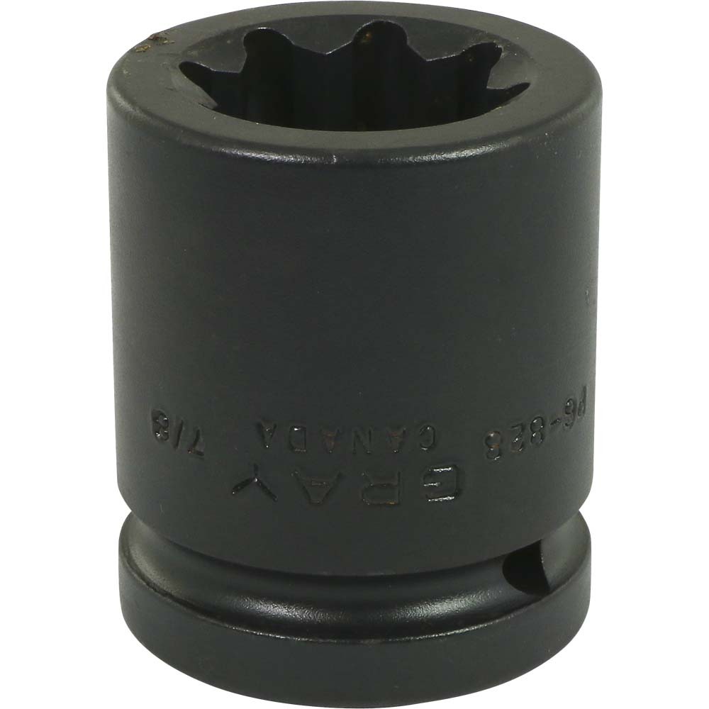 7/8&#34; X 3/4&#34; Drive, 8 Point Regular Length, Impact Socket