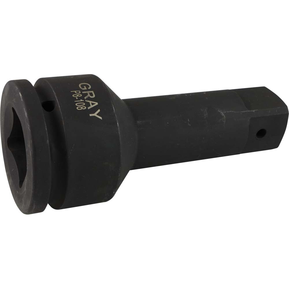 1-1/2&#34; Drive Black Impact Extension, 8&#34; Long
