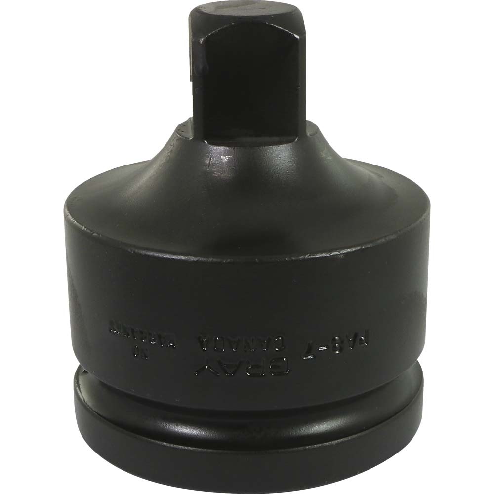 Adapter 1-1/2&#34; Female 1&#34; Male, Black Impact