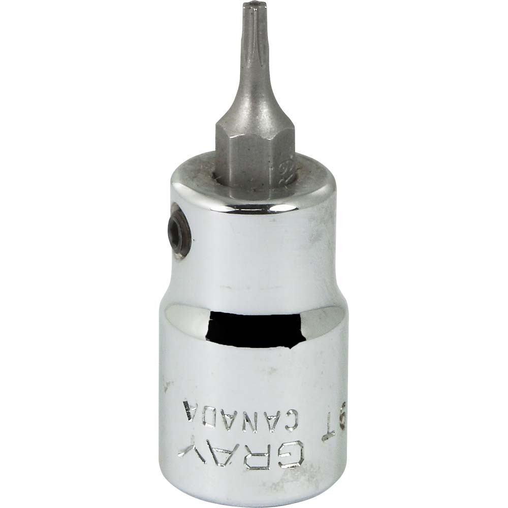 3/8&#34; Drive Standard Length Chrome Finish, T9 Torx Head Socket, Tamper Resistant
